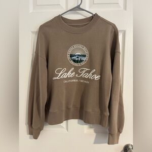 Abercrombie & Fitch Soft Brown Sweatshirt
